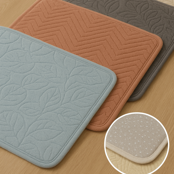 tapis de bain anti dérapant relief 3 pcs